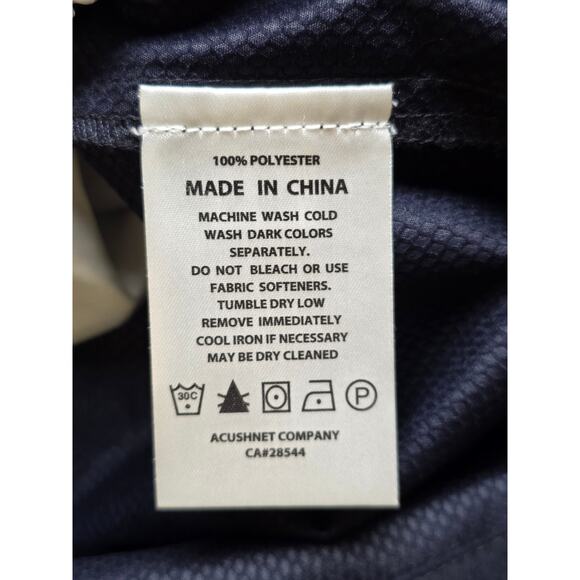 Footjoy Hydrolite Men XL Golf Rain Wind Shirt Navy Blue Gray Michelob Ultra Logo - Picture 6 of 8